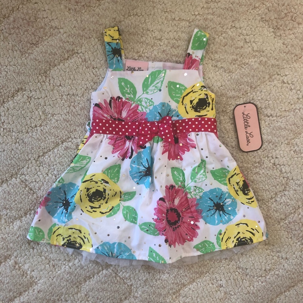 Floral sundress with rhinestones